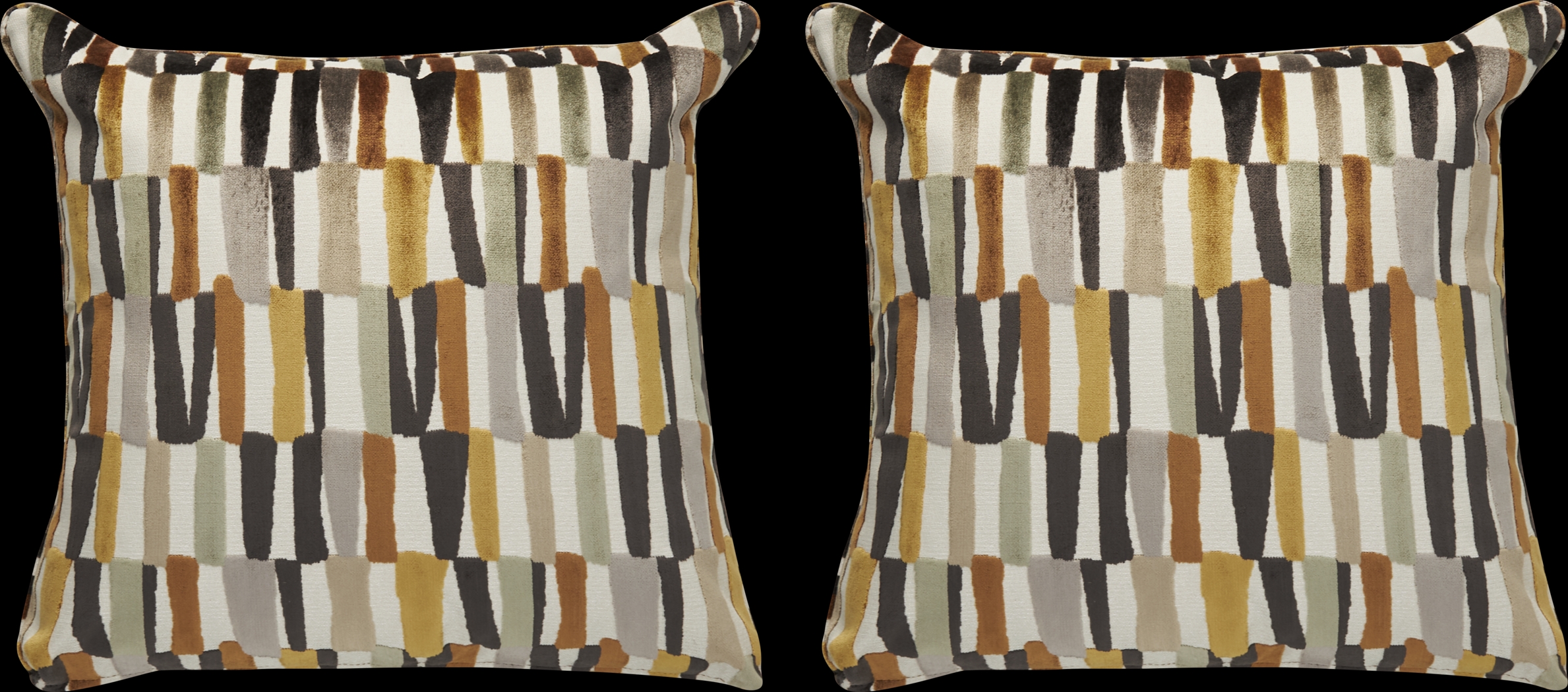 Jenga Gold Pillow, Set of Two - Thumbnail - Image 1