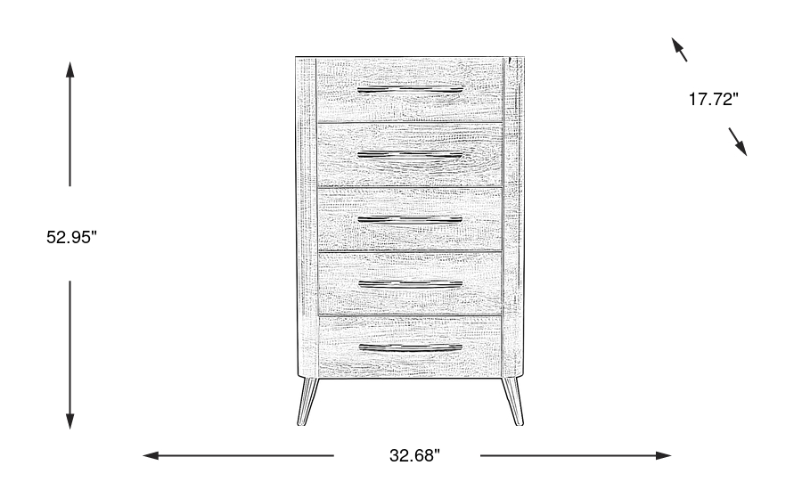 Dimension Image. Please refer to the Dimension Tab on this page for dimension details.