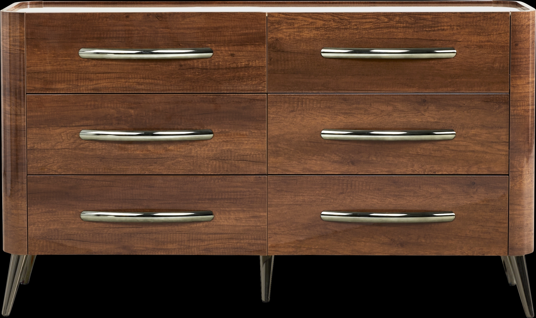 Jenner Walnut 5 Pc Queen Upholstered Bedroom - Thumbnail - Image 3