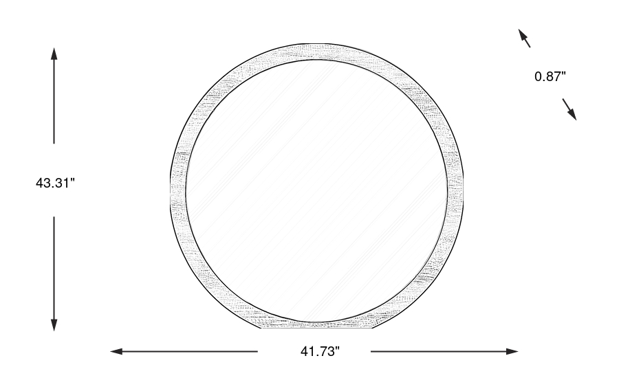 Dimension Image. Please refer to the Dimension Tab on this page for dimension details.