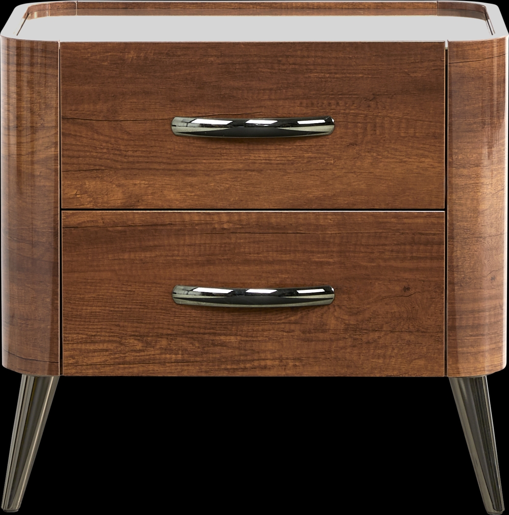 Jenner Walnut 7 Pc King Upholstered Bedroom - Thumbnail - Image 8