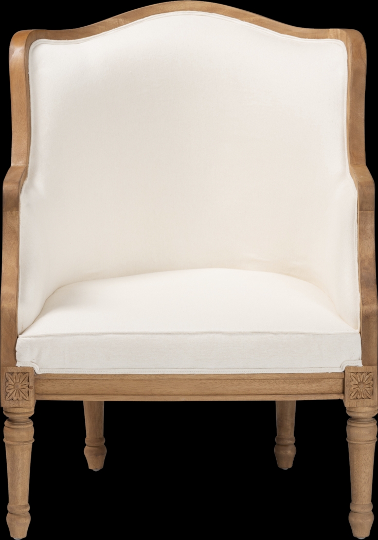 Jenness Oak Accent Chair - Thumbnail - Image 4