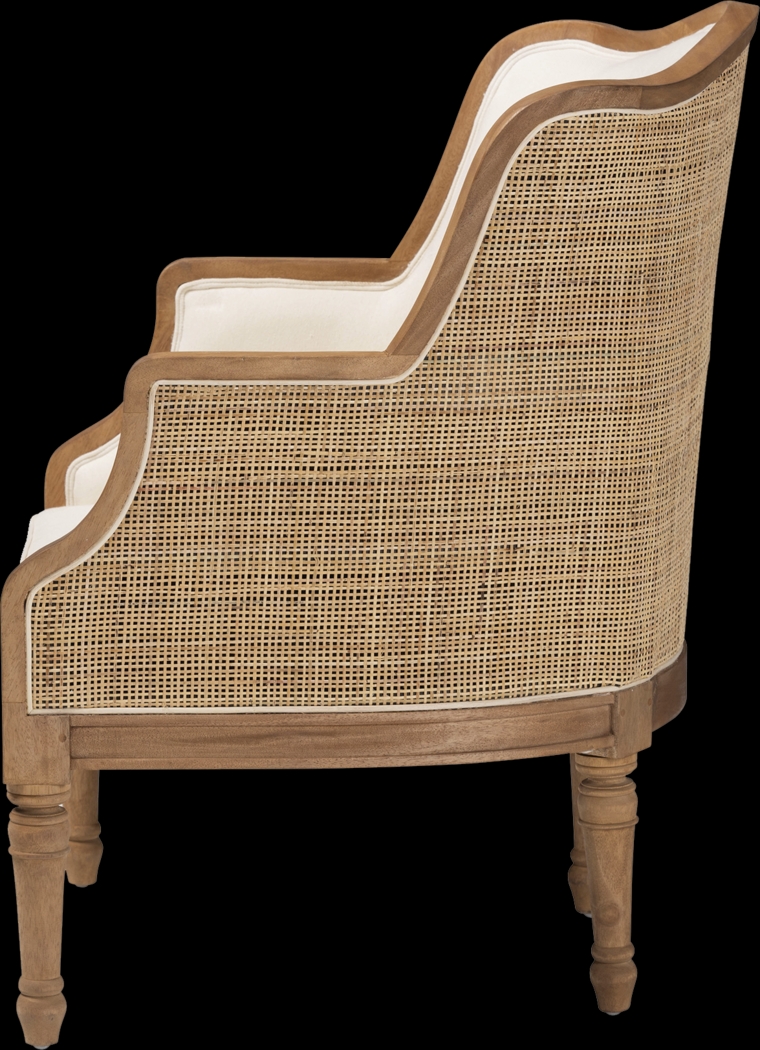 Jenness Oak Accent Chair - Thumbnail - Image 5