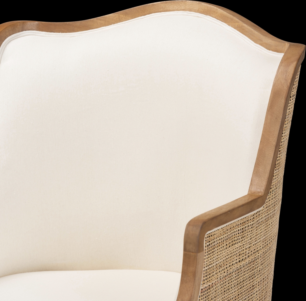 Jenness Oak Accent Chair - Thumbnail - Image 7