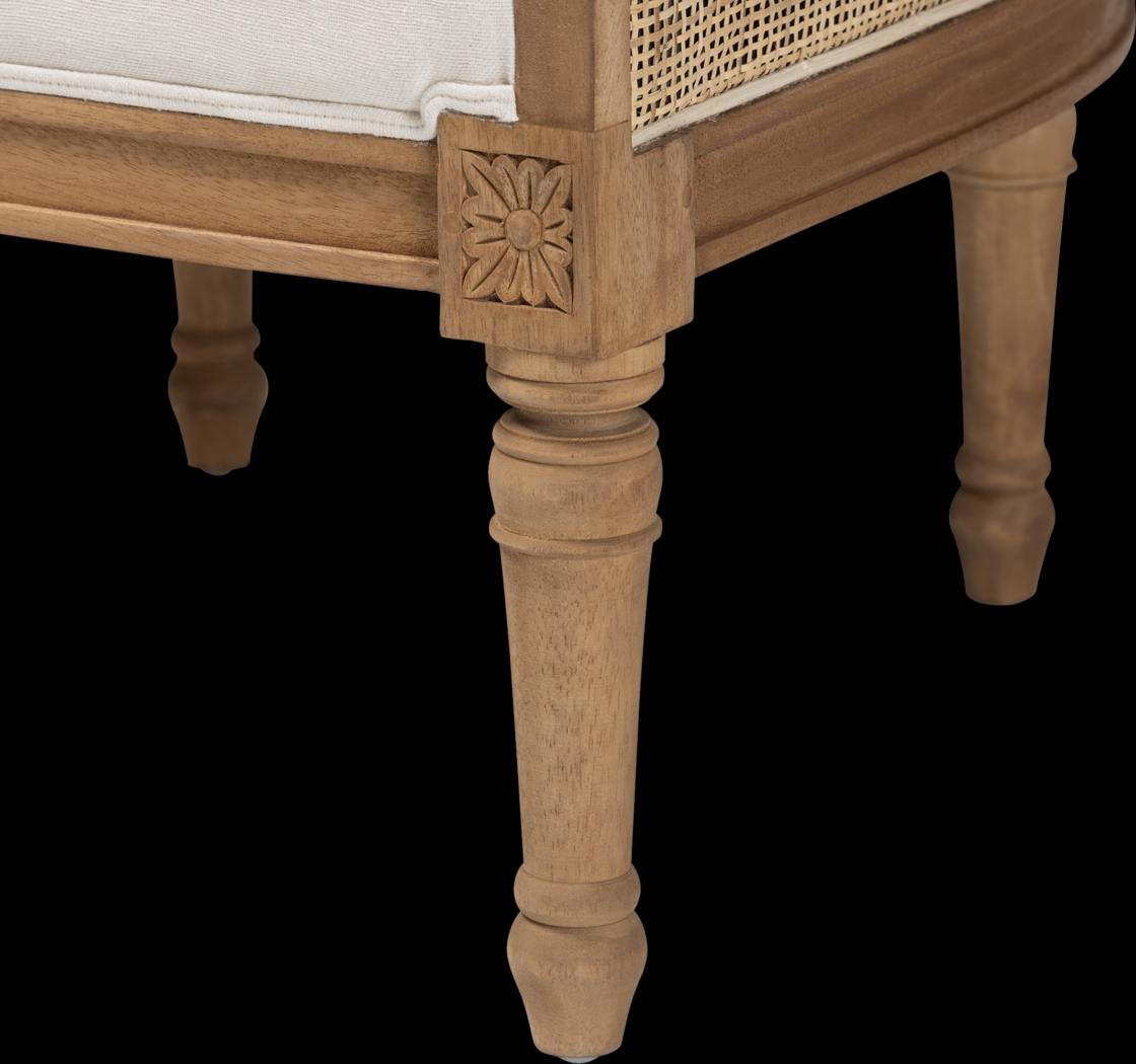 Jenness Oak Accent Chair - Thumbnail - Image 8