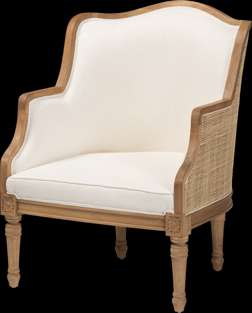 Jenness Oak Accent Chair - Thumbnail - Image 1