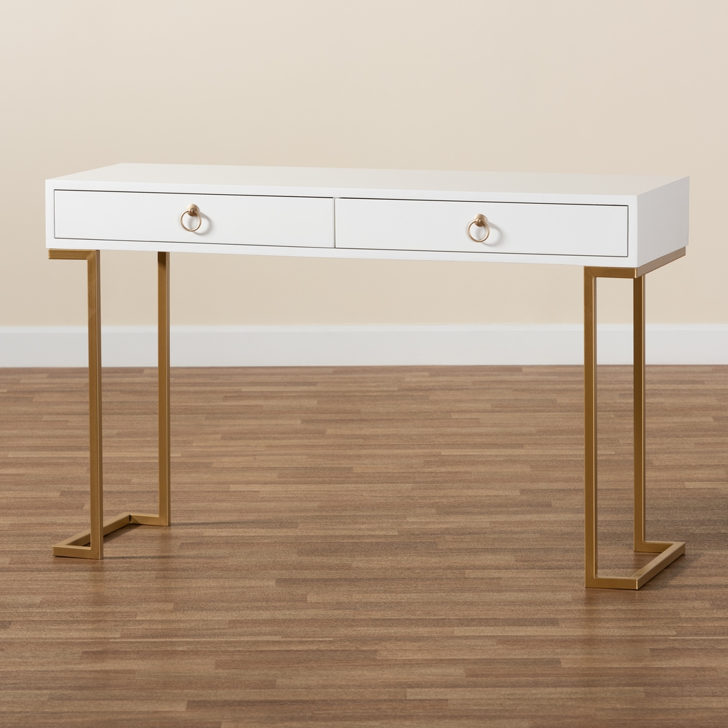 Jenniches White Sofa Table - Thumbnail - Image 9