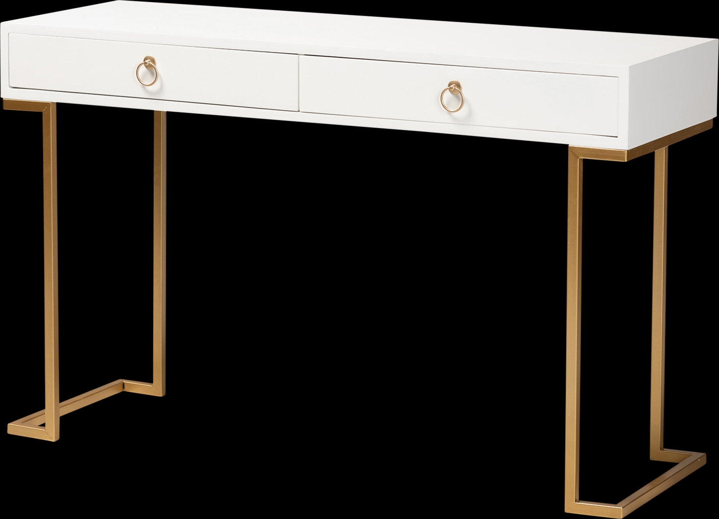 Jenniches White Sofa Table - Thumbnail - Image 1