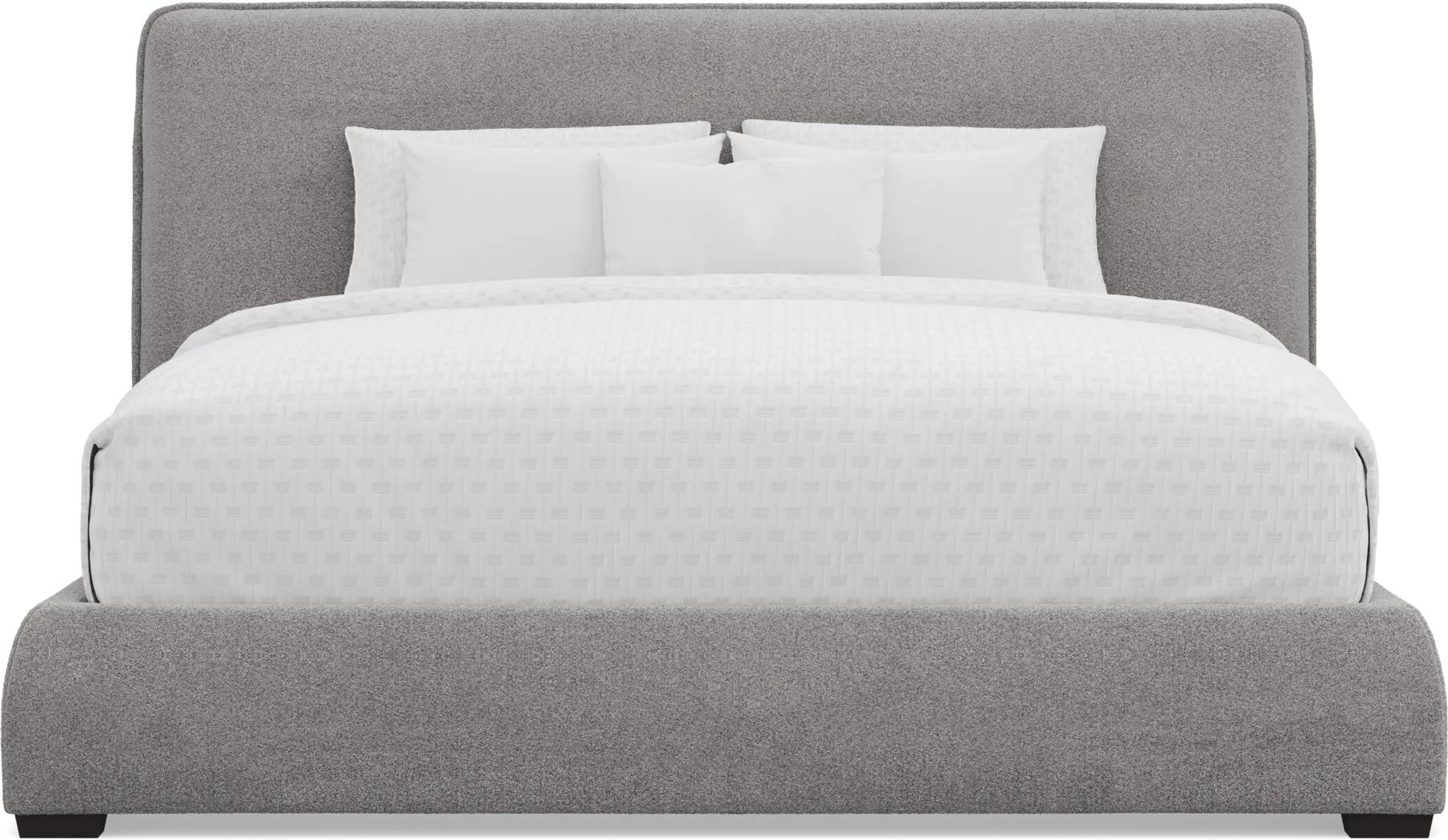 Jennings Gray 3 Pc King Upholstered Bed - Thumbnail - Image 2