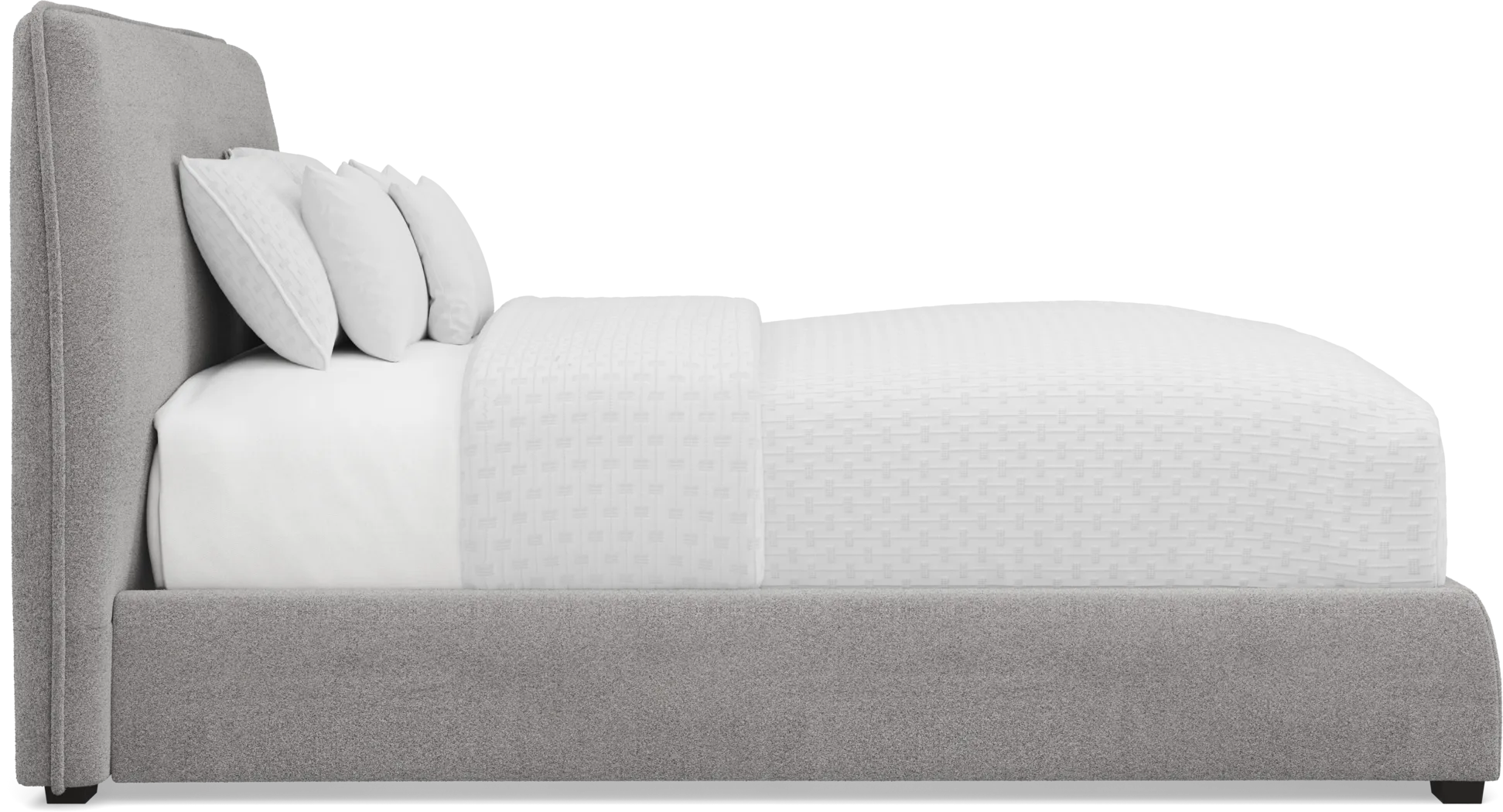 Jennings Gray 3 Pc King Upholstered Bed - Thumbnail - Image 3