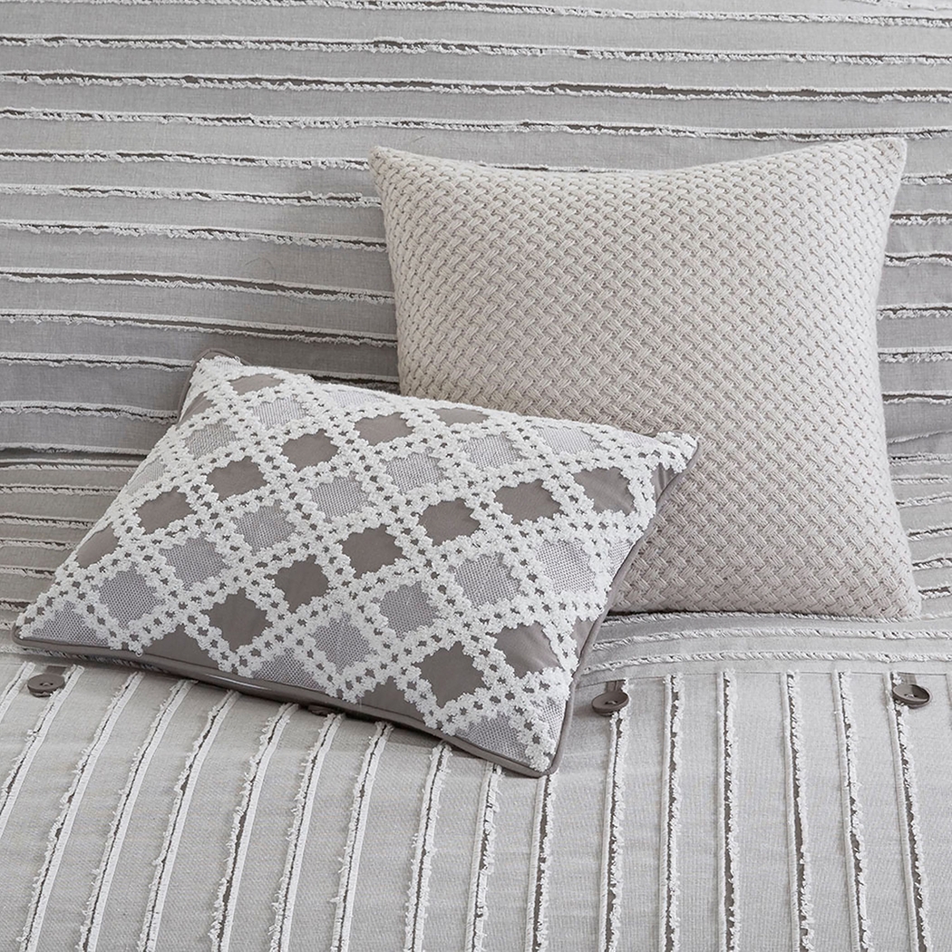 Jennix Gray King Comforter Set - Thumbnail - Image 10