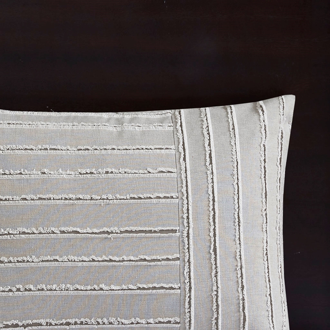 Jennix Gray Queen Comforter Set - Thumbnail - Image 11