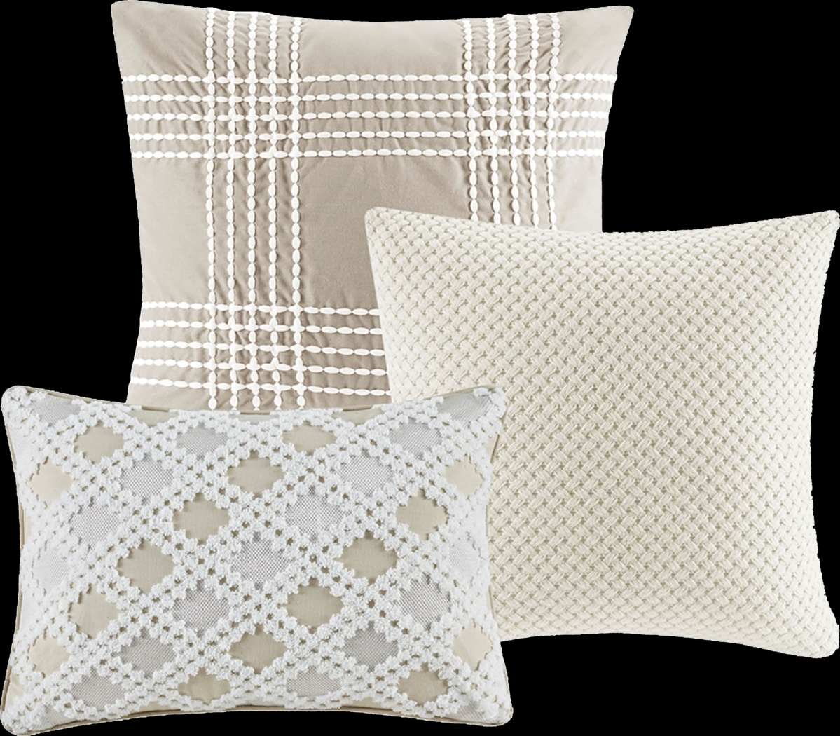 Jennix Ivory King Comforter Set - Thumbnail - Image 6