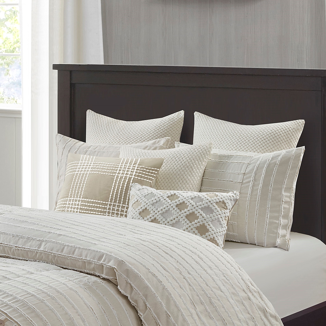 Jennix Ivory Queen Comforter Set - Thumbnail - Image 8