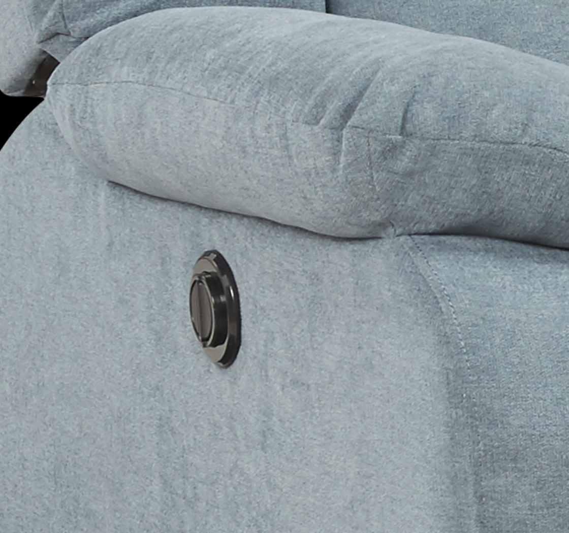 Jensen Beach Blue Power Recliner - Thumbnail - Image 3