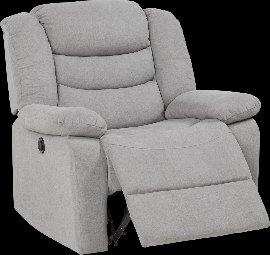 Jensen Beach Gray Power Recliner - Thumbnail - Image 2