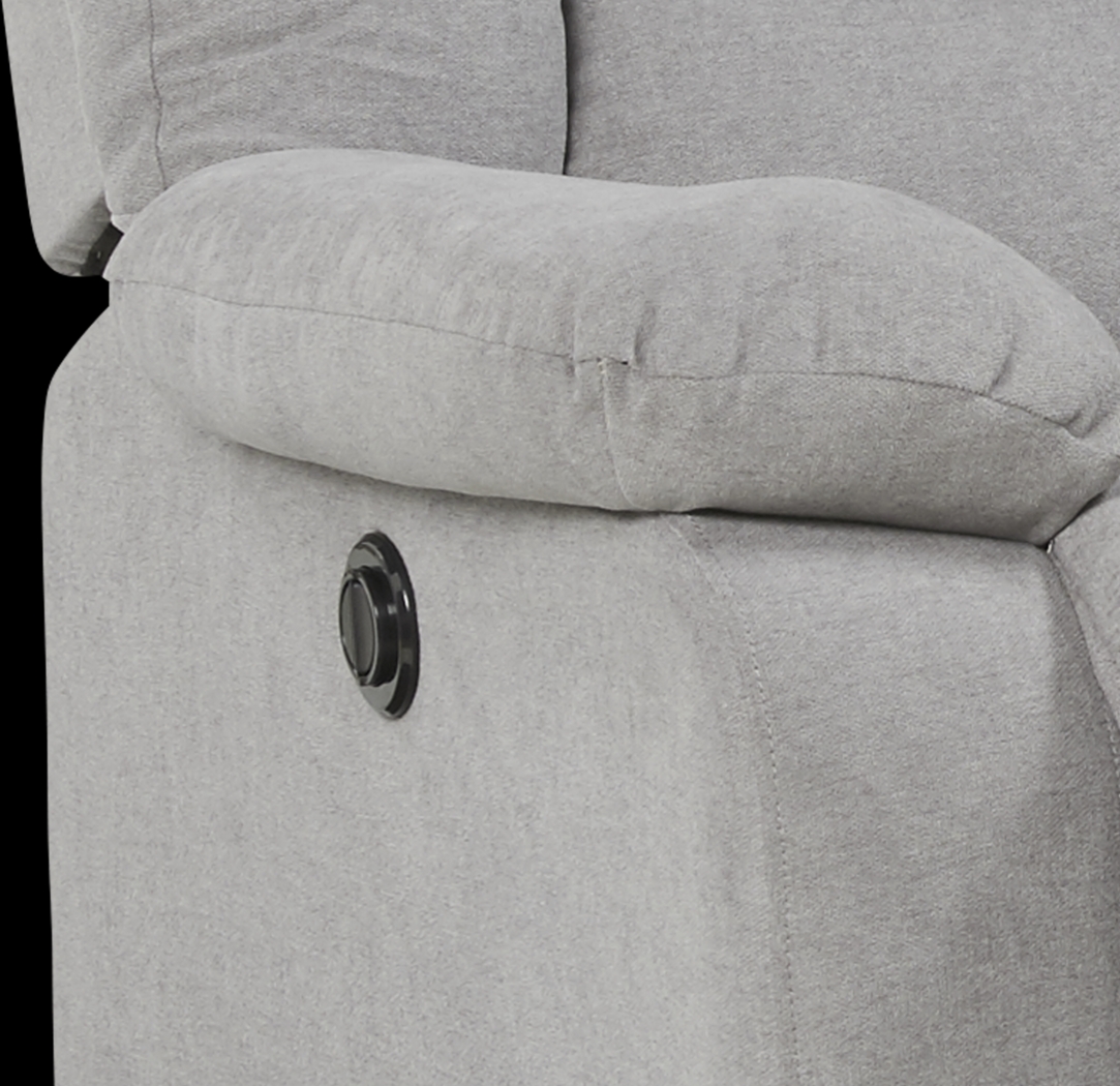 Jensen Beach Gray Power Recliner - Thumbnail - Image 3