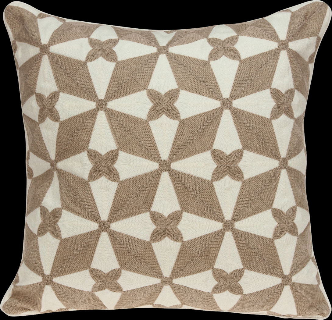 Jentzie Beige Accent Pillow - Thumbnail - Image 1