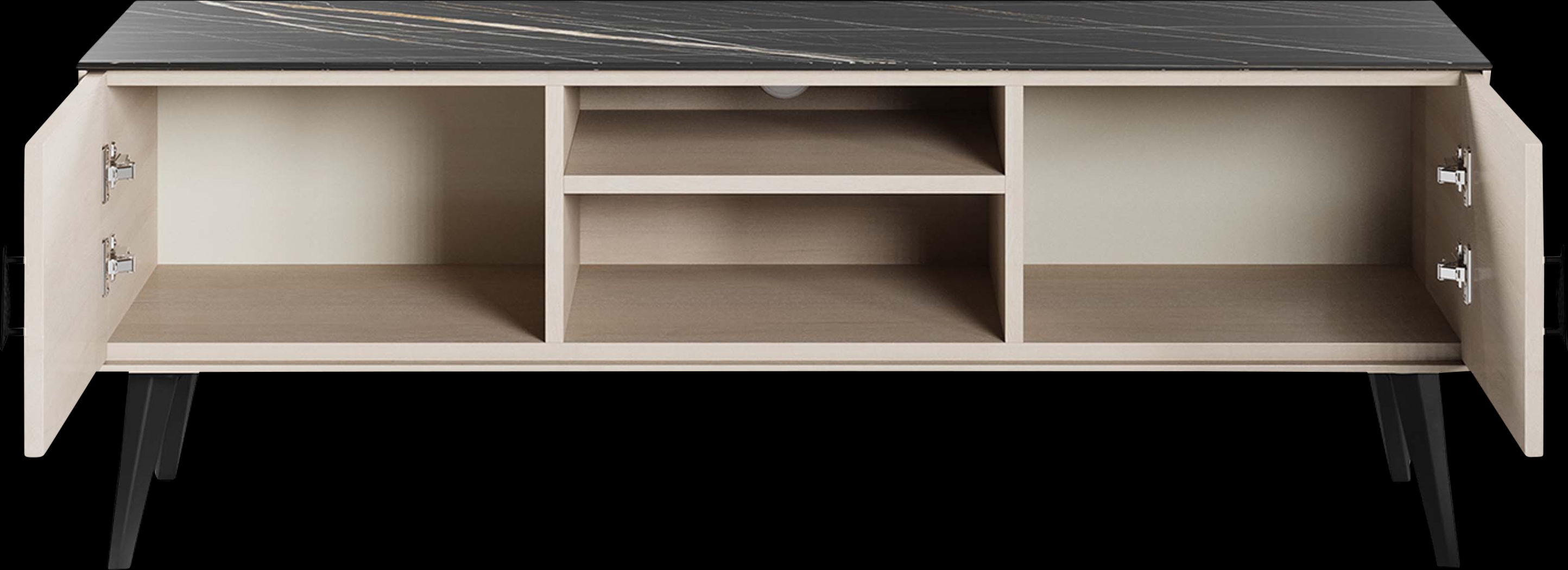 Jenville White and Black 55.5 in. Console - Thumbnail - Image 11