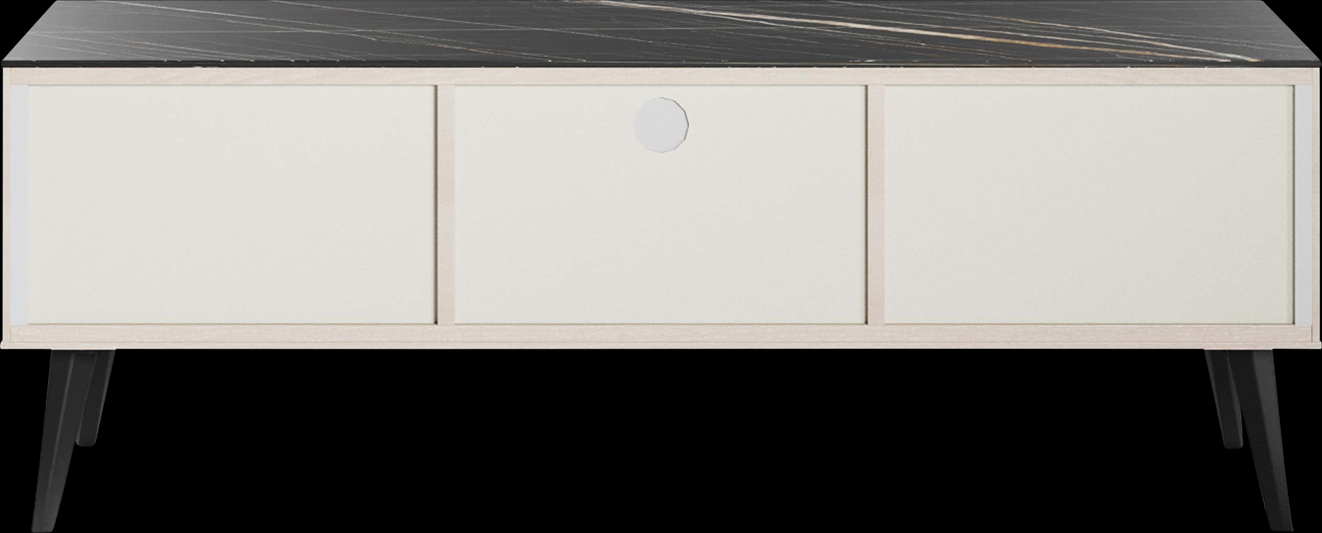 Jenville White and Black 55.5 in. Console - Thumbnail - Image 4