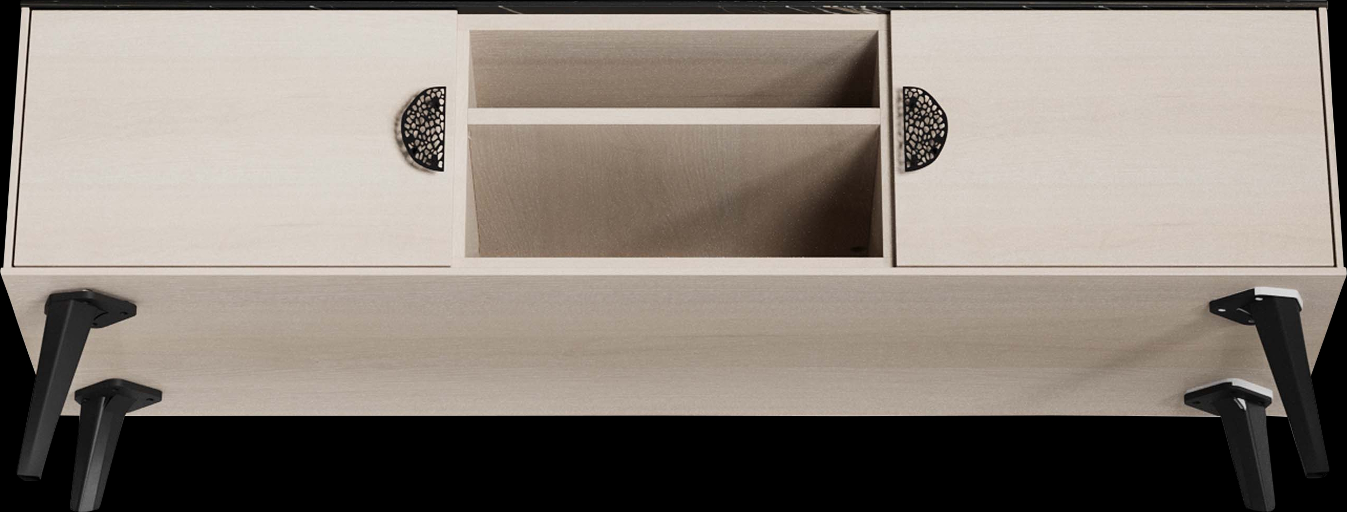 Jenville White and Black 55.5 in. Console - Thumbnail - Image 5