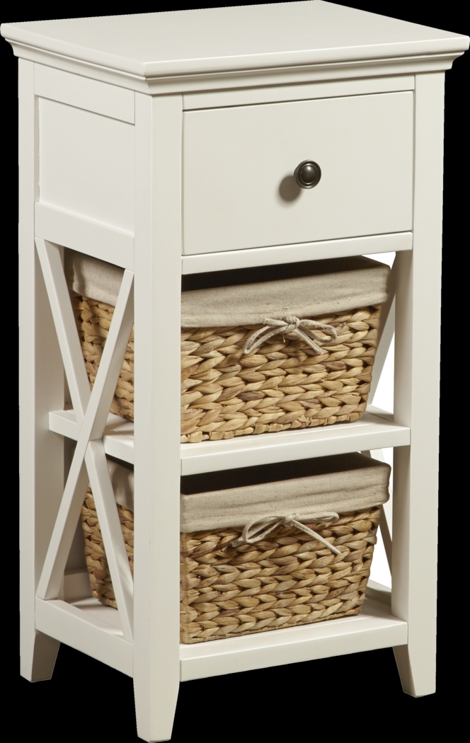 Jenya White 2 Basket Stand - Thumbnail - Image 3