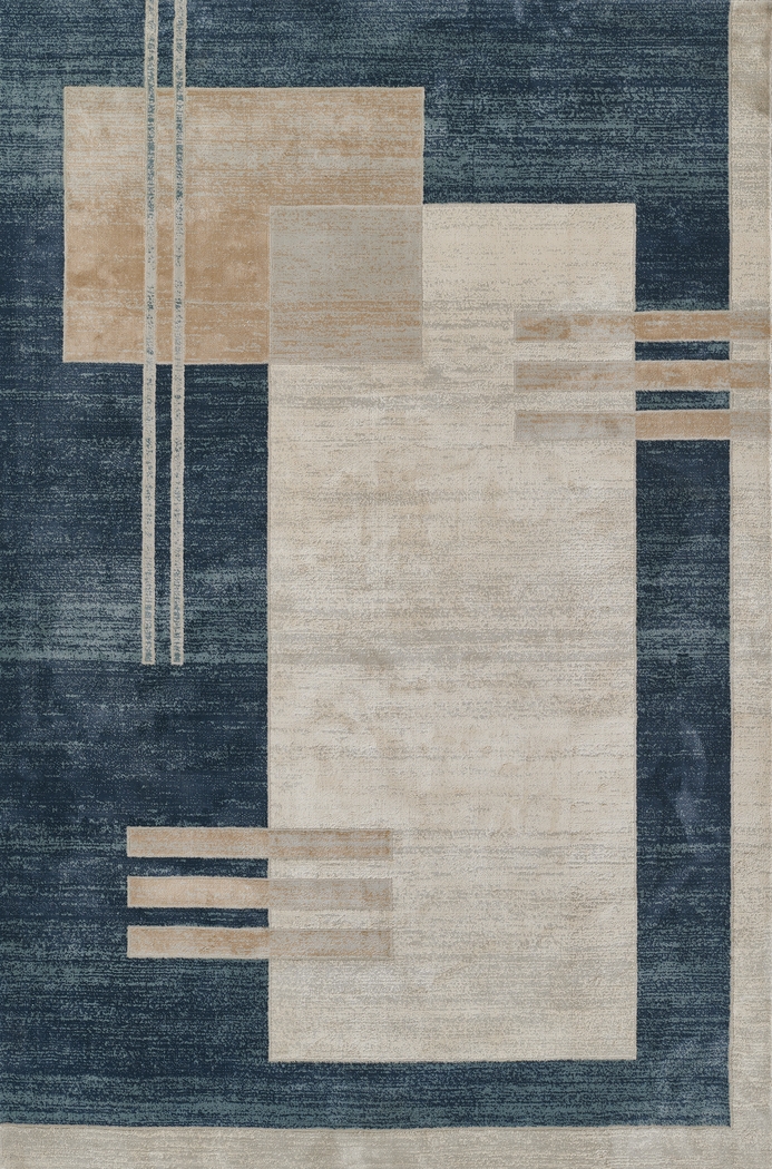 Jenzen Blue 3'10 x 5'7 Rug - Thumbnail - Image 1