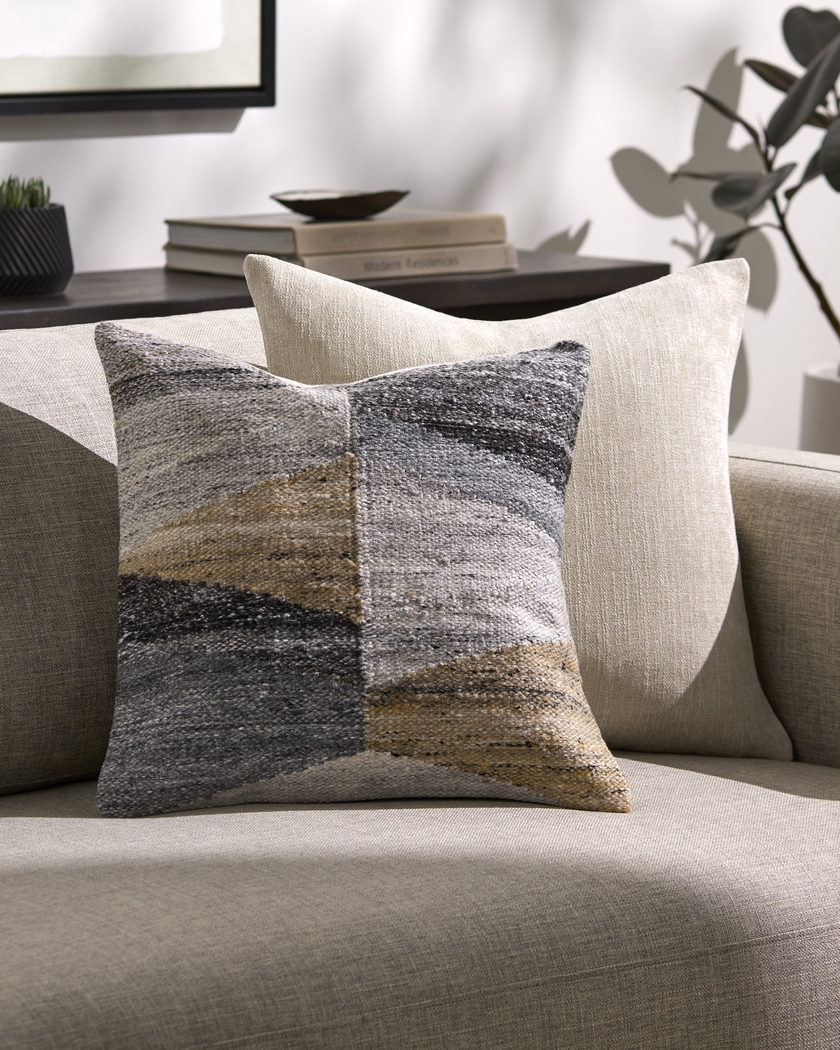 Jeru Gray Accent Pillow - Thumbnail - Image 2