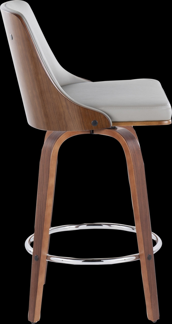 Jessaminnes I Gray Swivel Counter Height Stool, Set of 2 - Thumbnail - Image 5