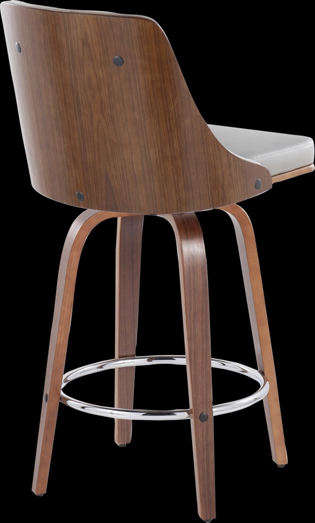 Jessaminnes I Gray Swivel Counter Height Stool, Set of 2 - Thumbnail - Image 6