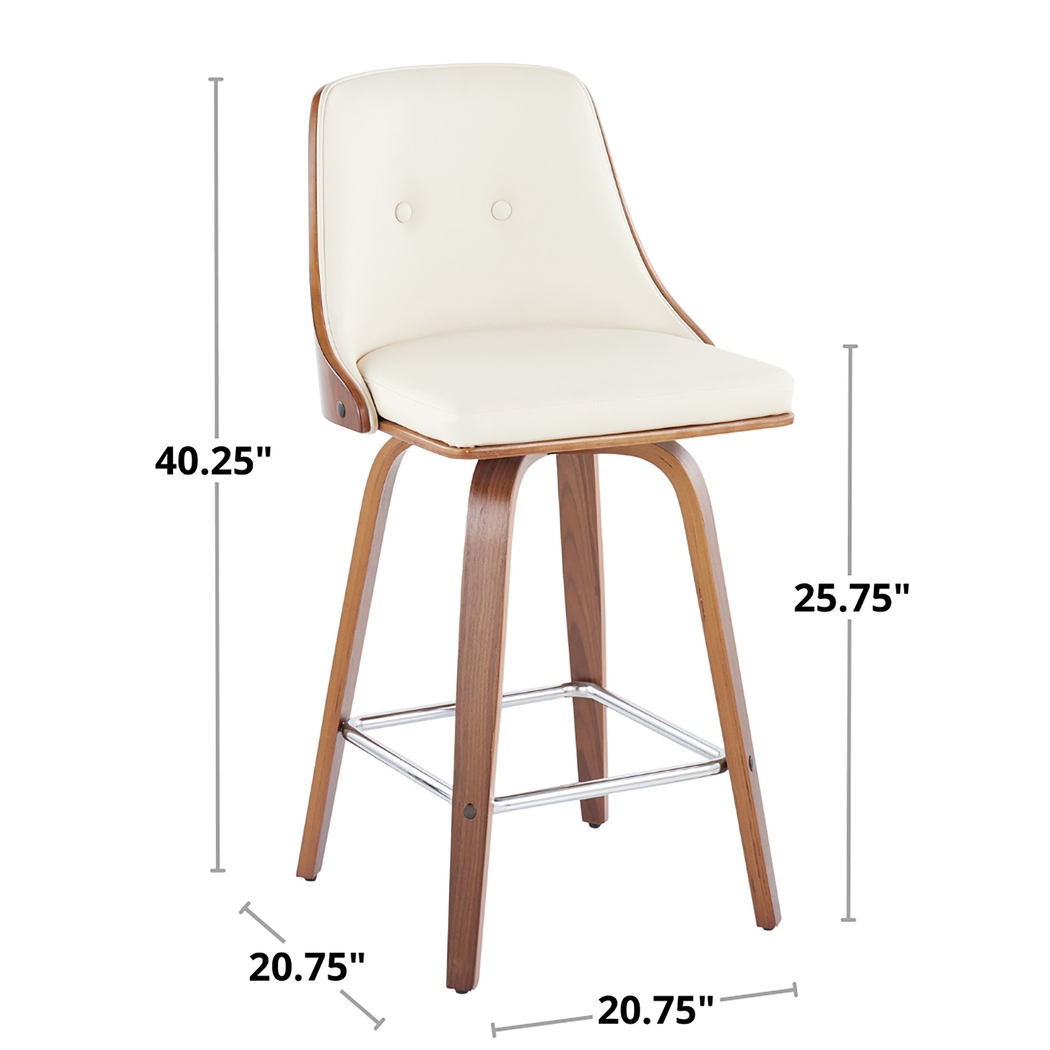 Jessaminnes I Gray Swivel Counter Height Stool, Set of 2 - Thumbnail - Image 10