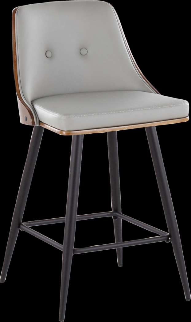 Jessaminnes II Gray Swivel Counter Height Stool, Set of 2 - Thumbnail - Image 3