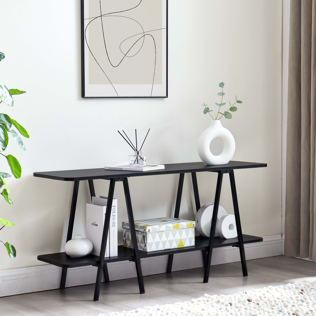 Jessee I Black Sofa Table - Thumbnail - Image 2