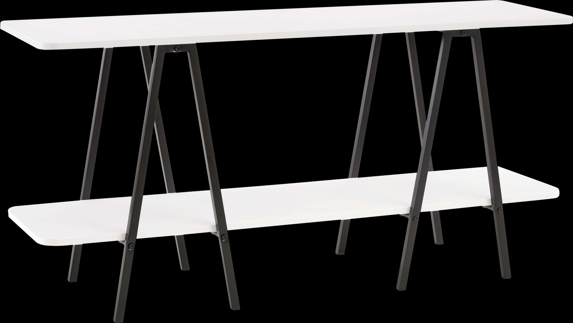 Jessee I White Sofa Table - Thumbnail - Image 1
