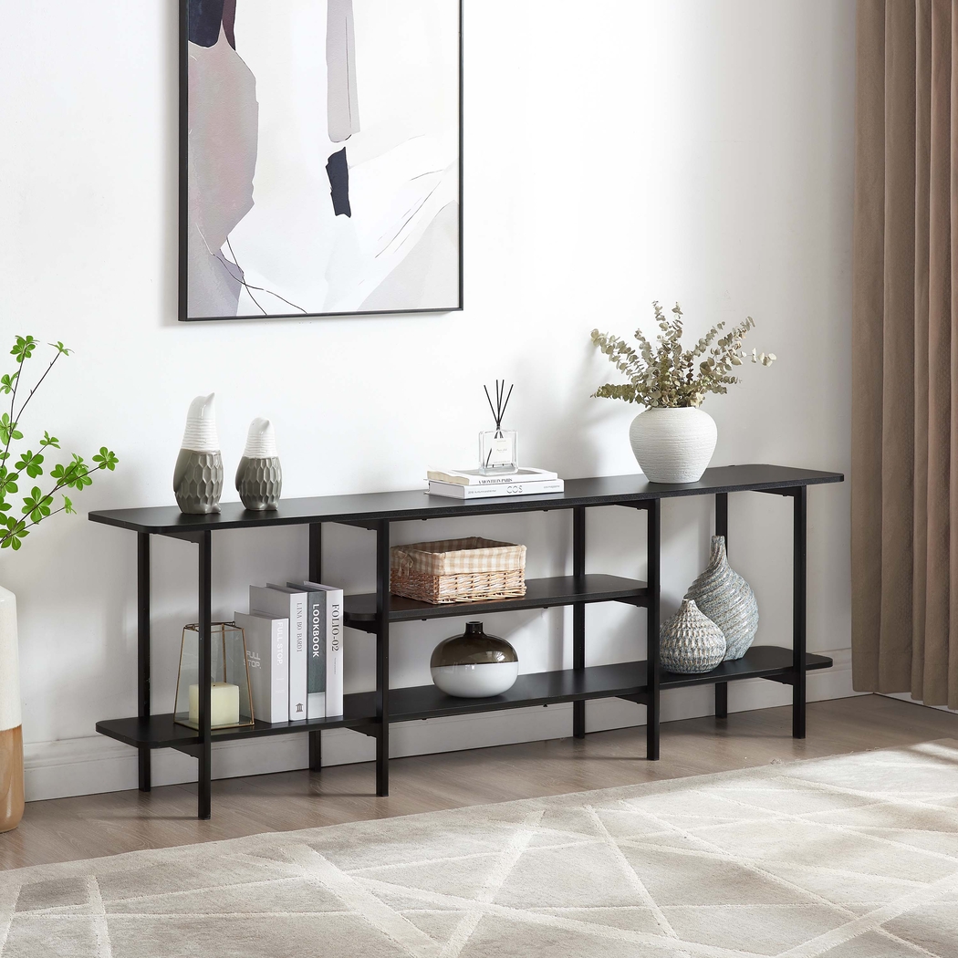 Jessee II Black Sofa Table - Thumbnail - Image 2