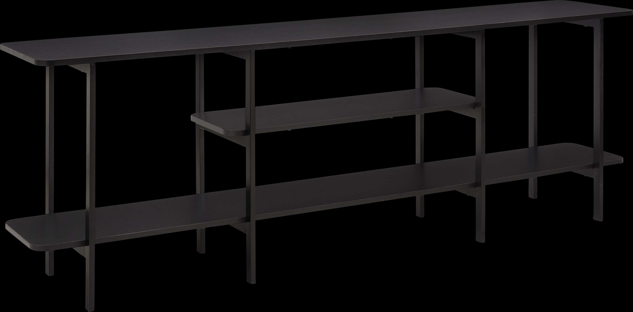 Jessee II Black Sofa Table - Thumbnail - Image 1