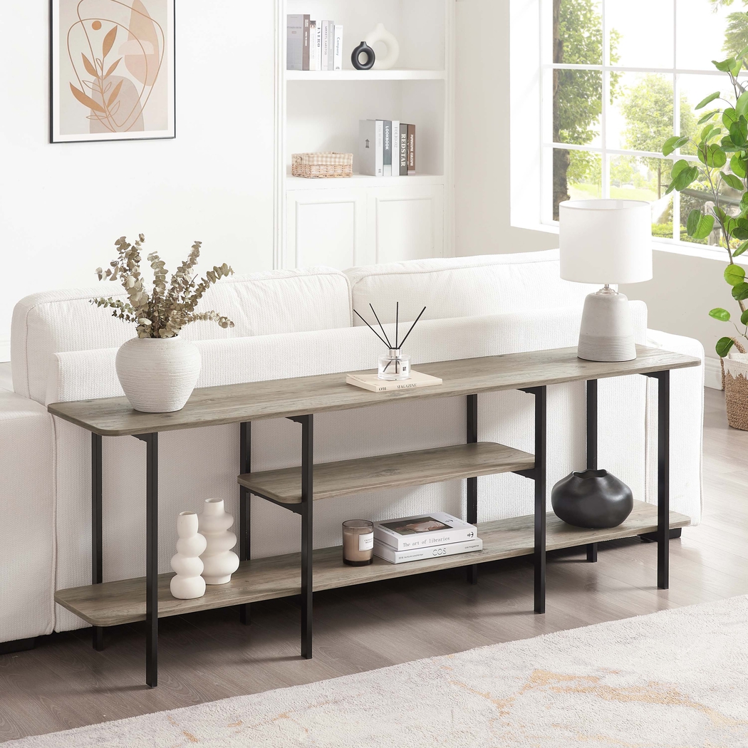 Jessee II Light Brown Sofa Table - Thumbnail - Image 2