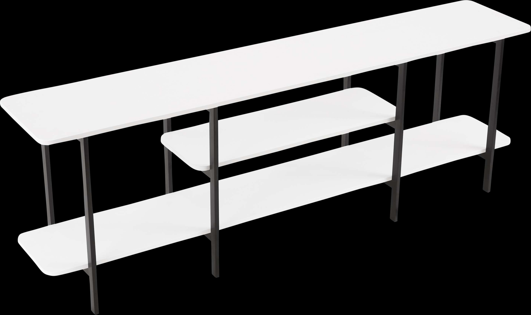 Jessee II White Sofa Table - Thumbnail - Image 6