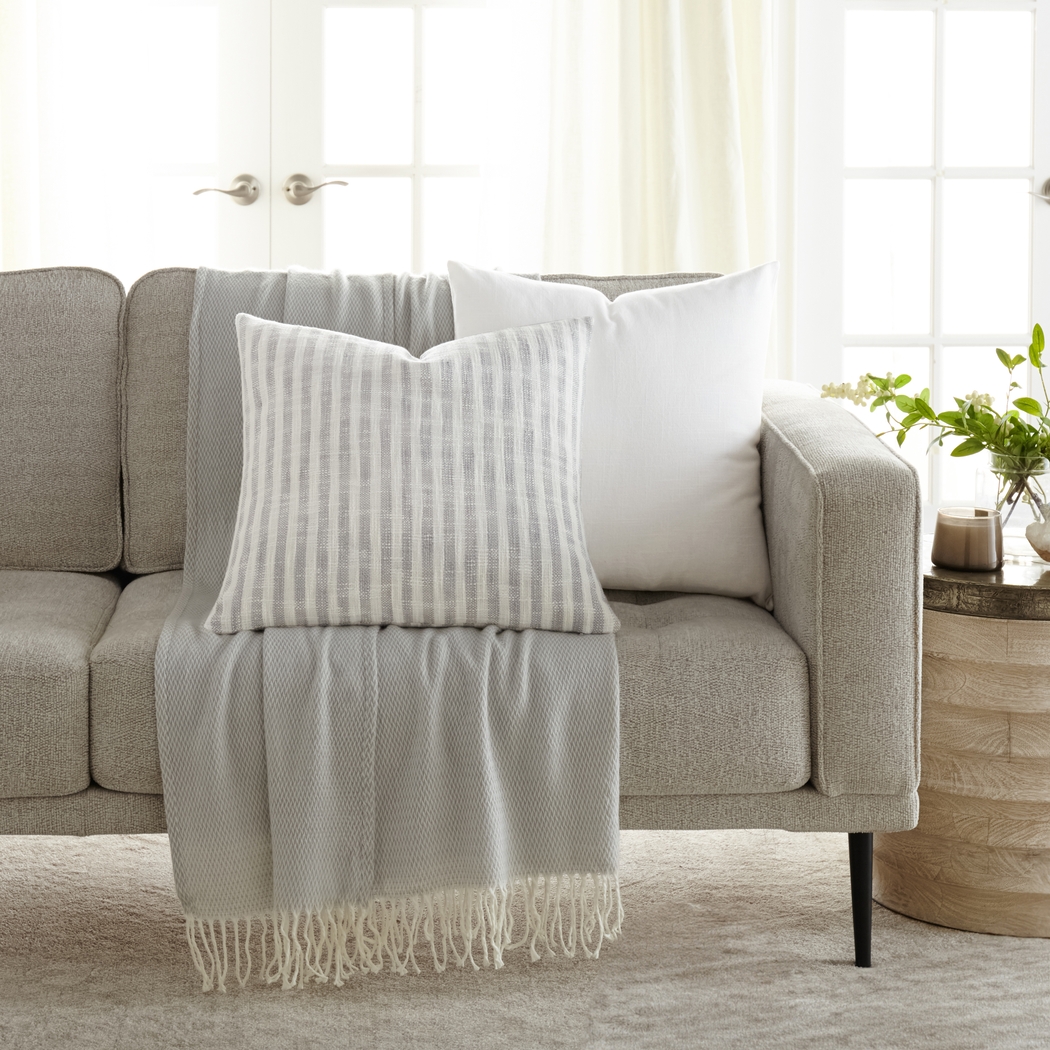 Jetaid Gray Accent Pillow Set of 2 - Thumbnail - Image 2