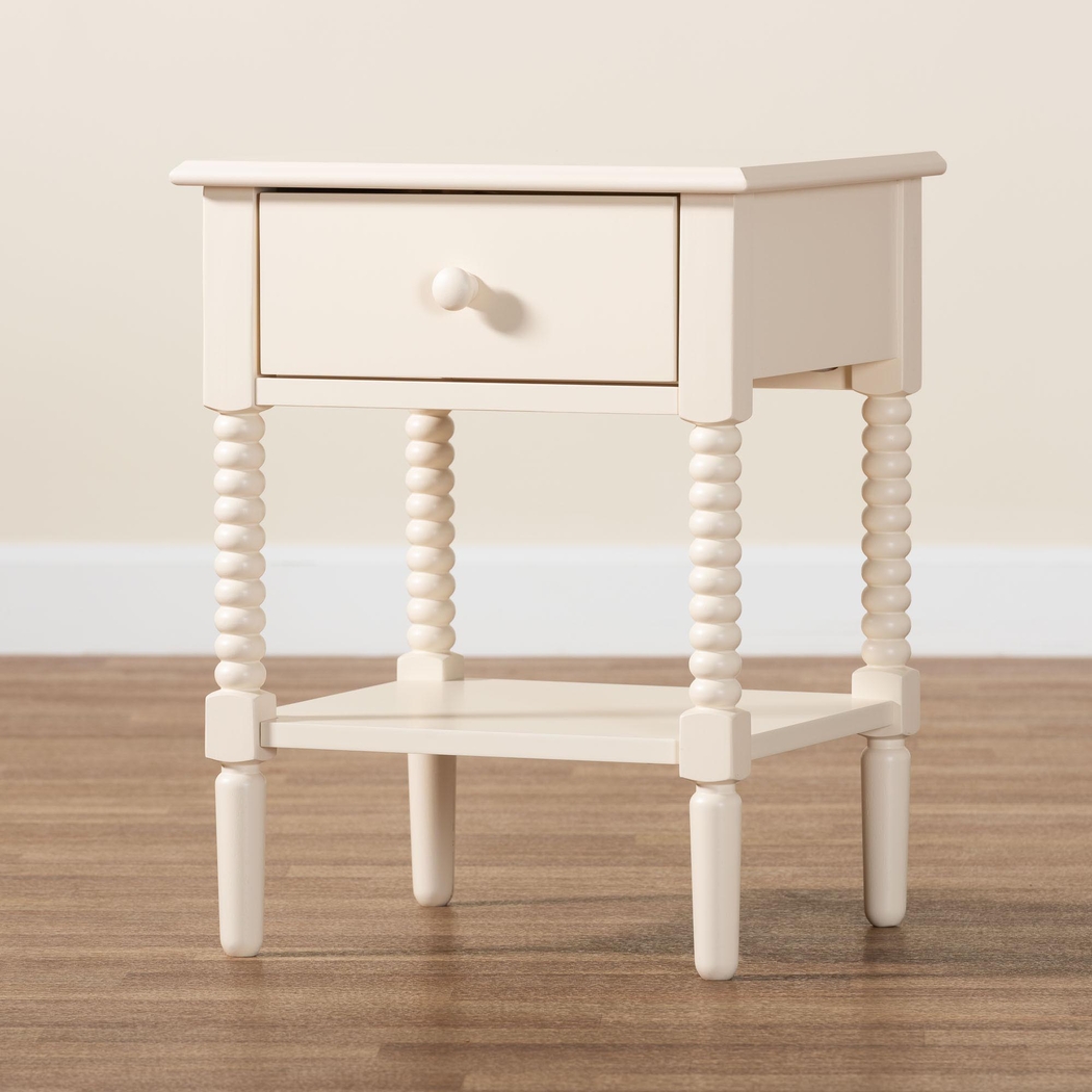 Jetexe Ivory Nightstand - Thumbnail - Image 2