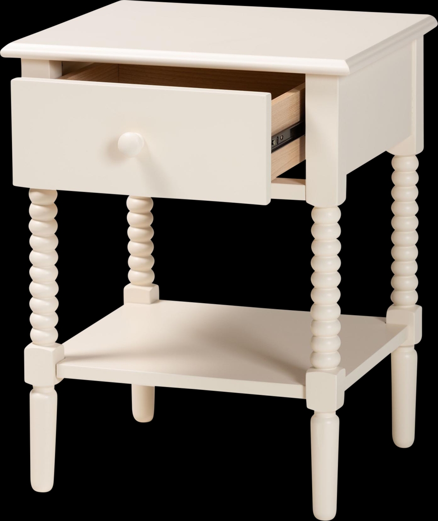 Jetexe Ivory Nightstand - Thumbnail - Image 4