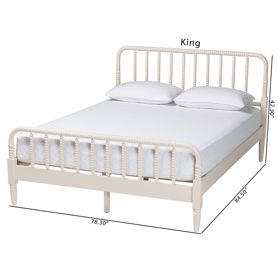 Jetexe Ivory Queen Bed - Thumbnail - Image 9