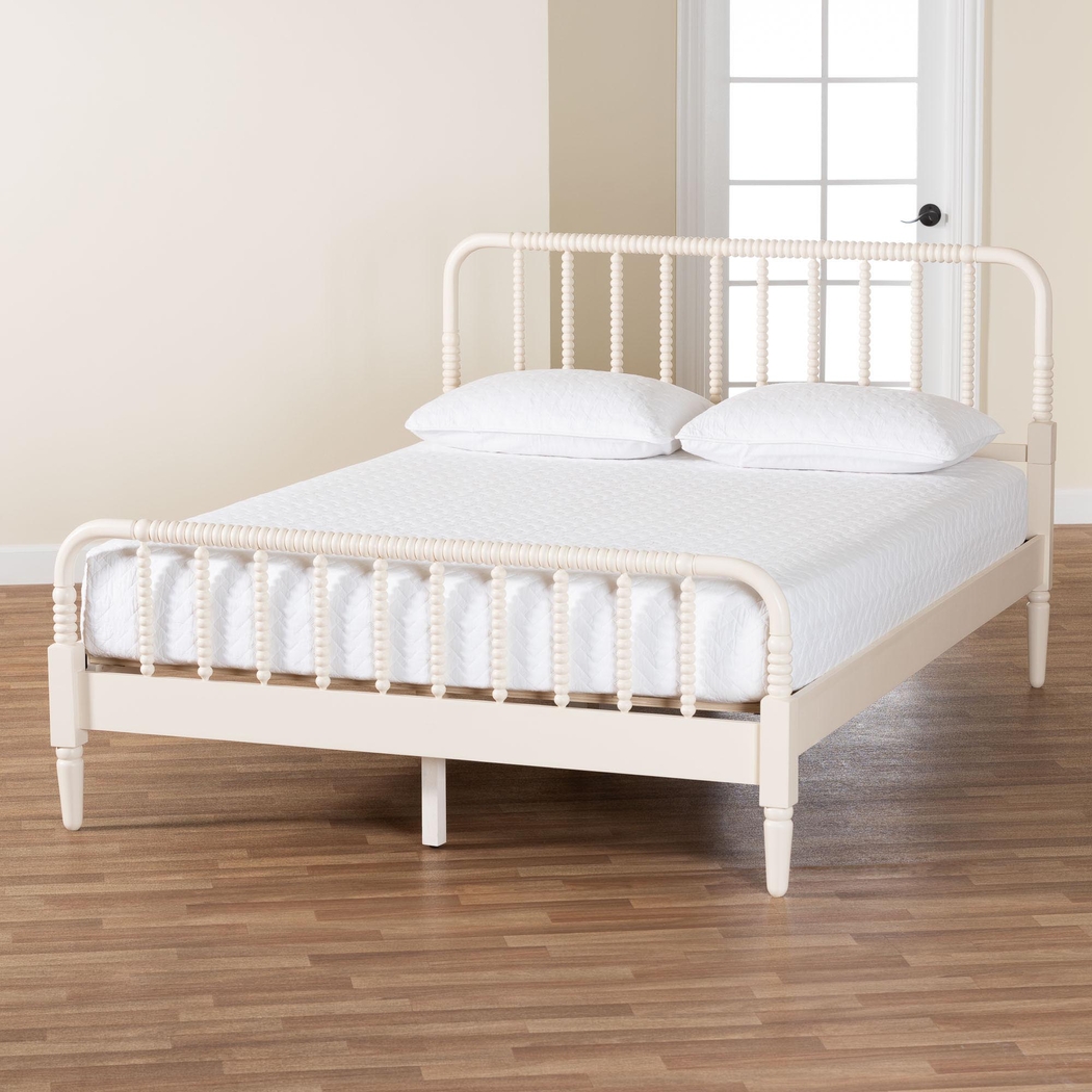 Jetexe Ivory Queen Bed - Thumbnail - Image 2
