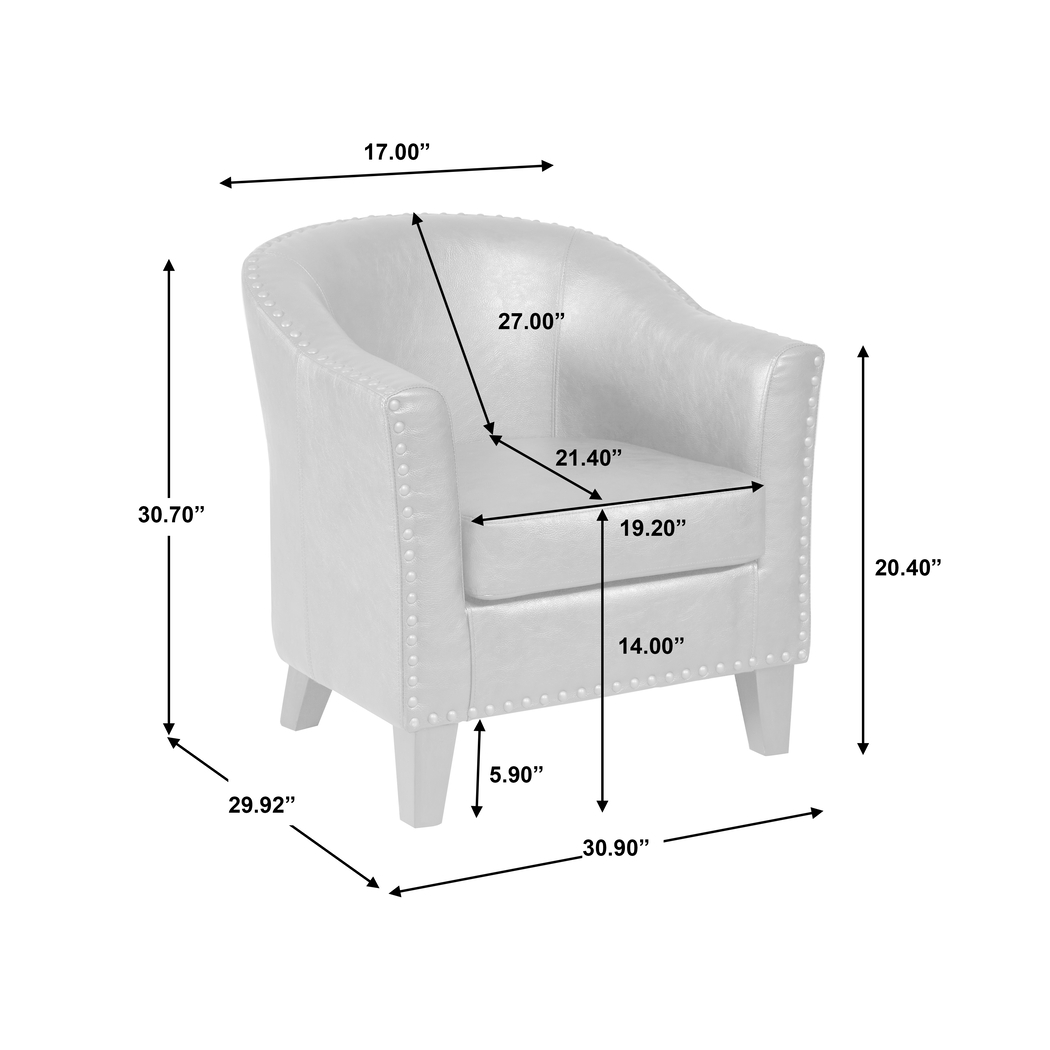 Jetha Brown Accent Chair - Thumbnail - Image 8
