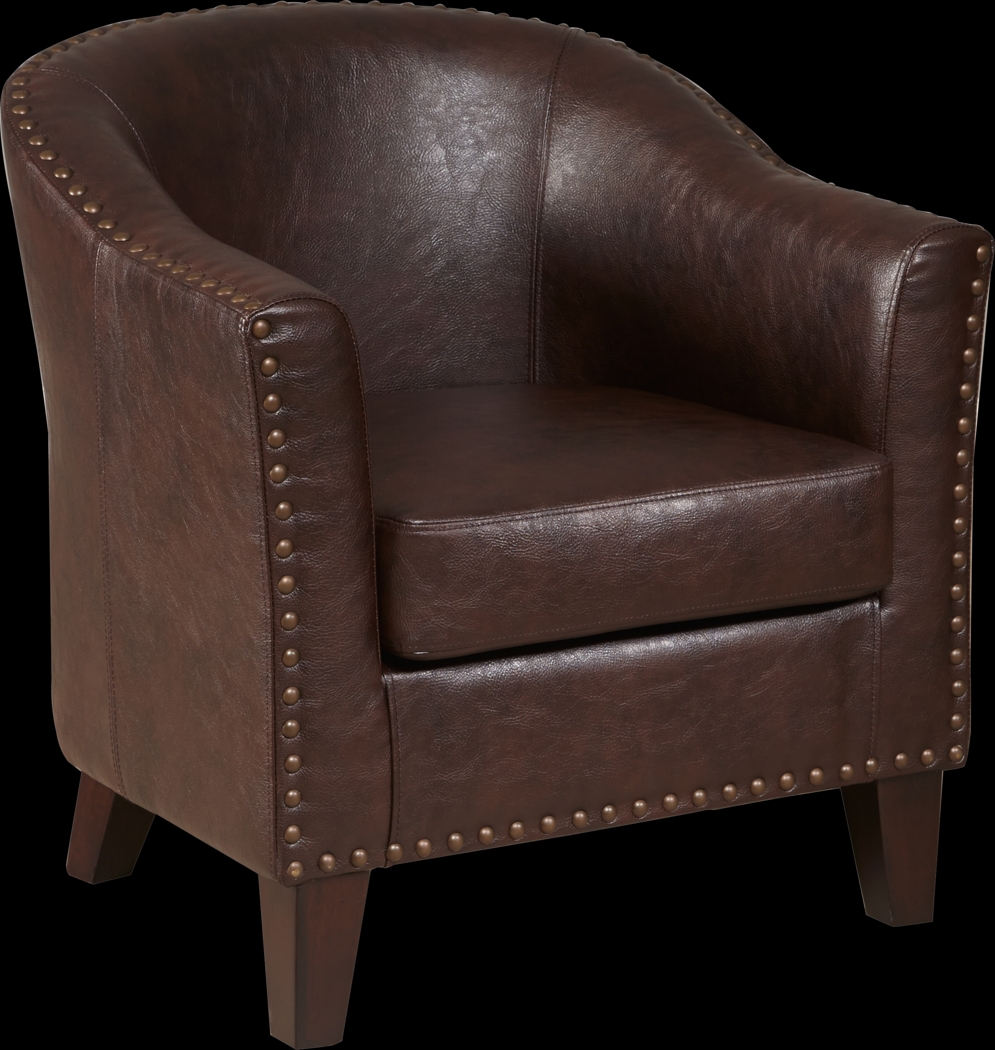 Jetha Brown Accent Chair - Thumbnail - Image 1