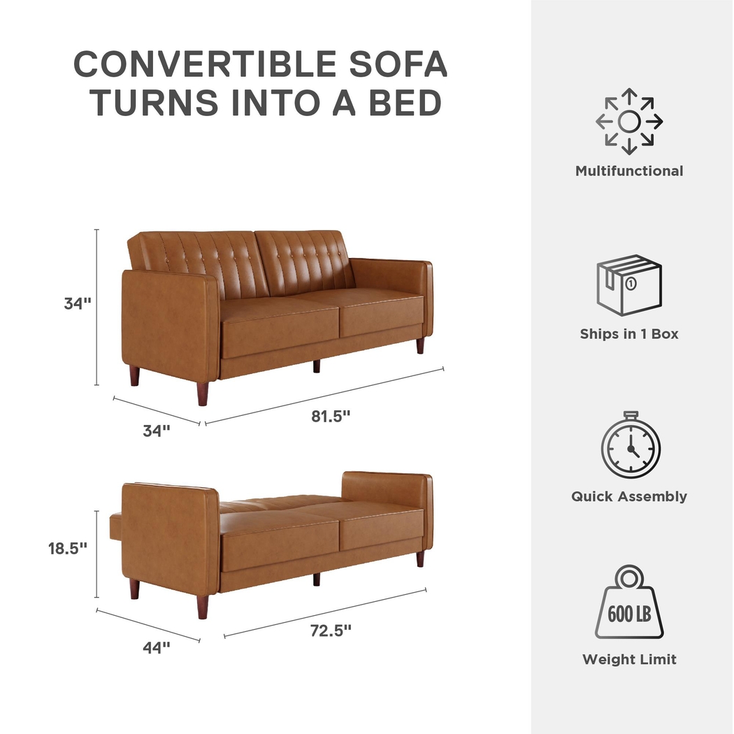 Jethar I Camel Futon - Thumbnail - Image 11