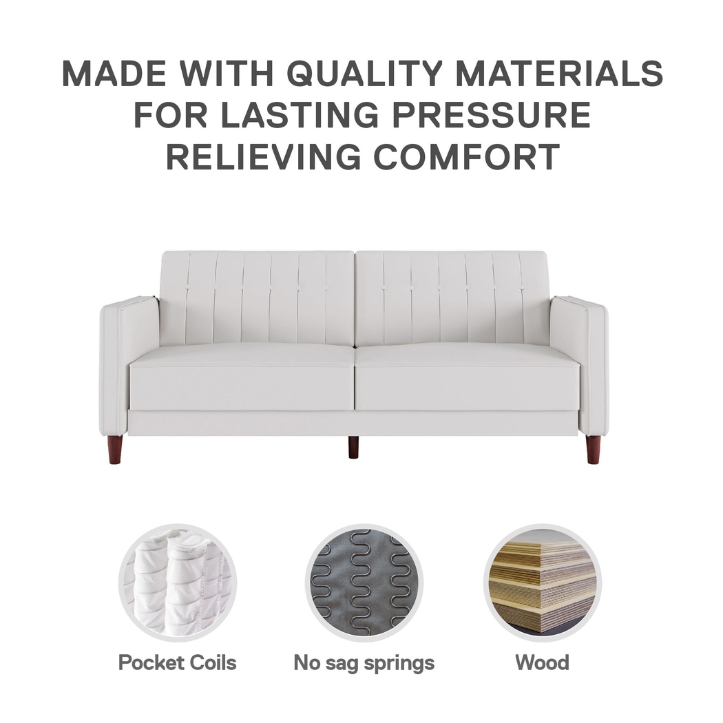 Jethar I White Futon - Thumbnail - Image 11