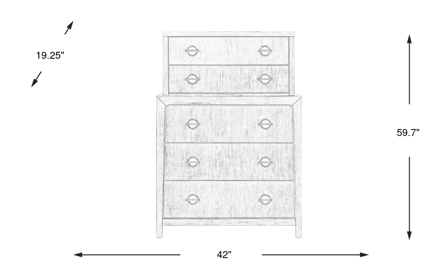 Dimension Image. Please refer to the Dimension Tab on this page for dimension details.