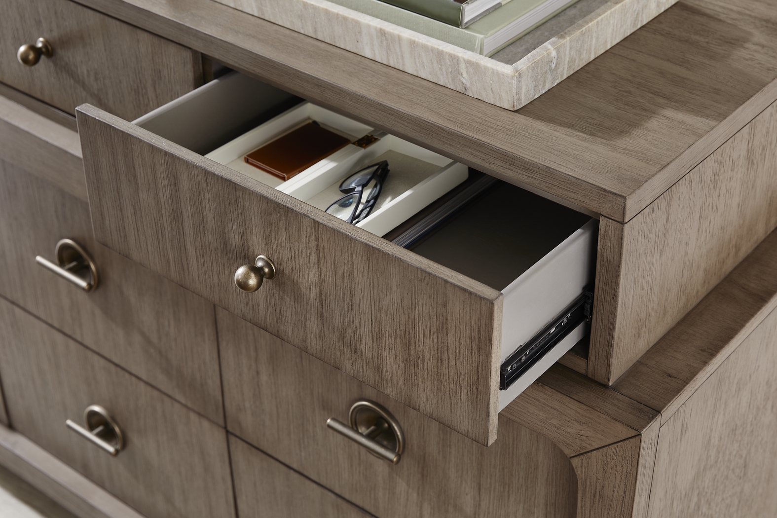 Jetty Beach Gray 7 Pc Queen Upholstered Bedroom - Thumbnail - Image 8