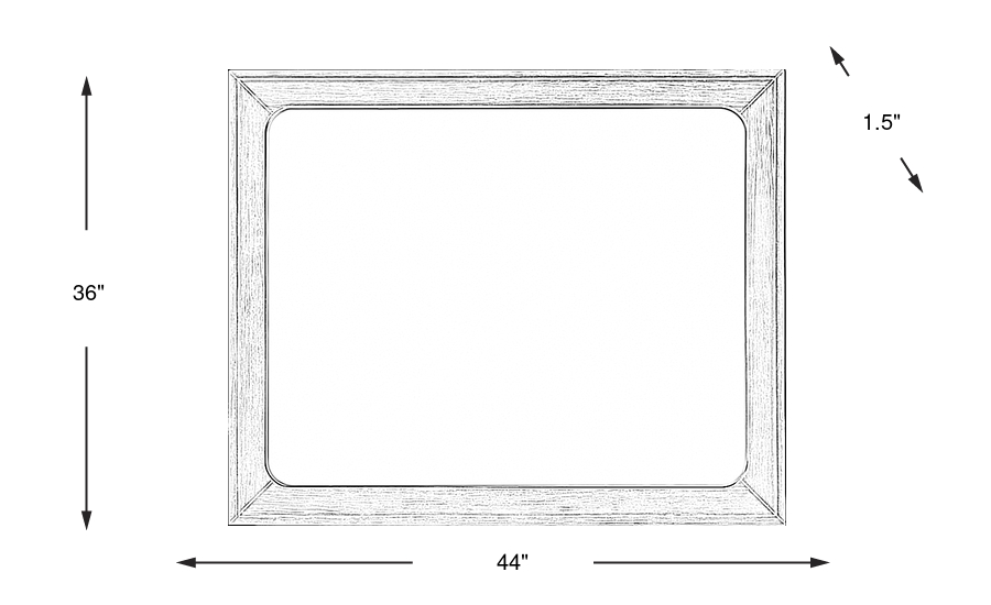 Dimension Image. Please refer to the Dimension Tab on this page for dimension details.